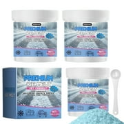 Premium Pet Safe Ice Melt - Pet \u0026 Kid Friendly Ice Melt Safe for Concrete, Driveways, and Winter Use - Chloride \u0026 Salt-Free Ice Melter Safe with Pets \u0026 Sidewalk(3PCS)
